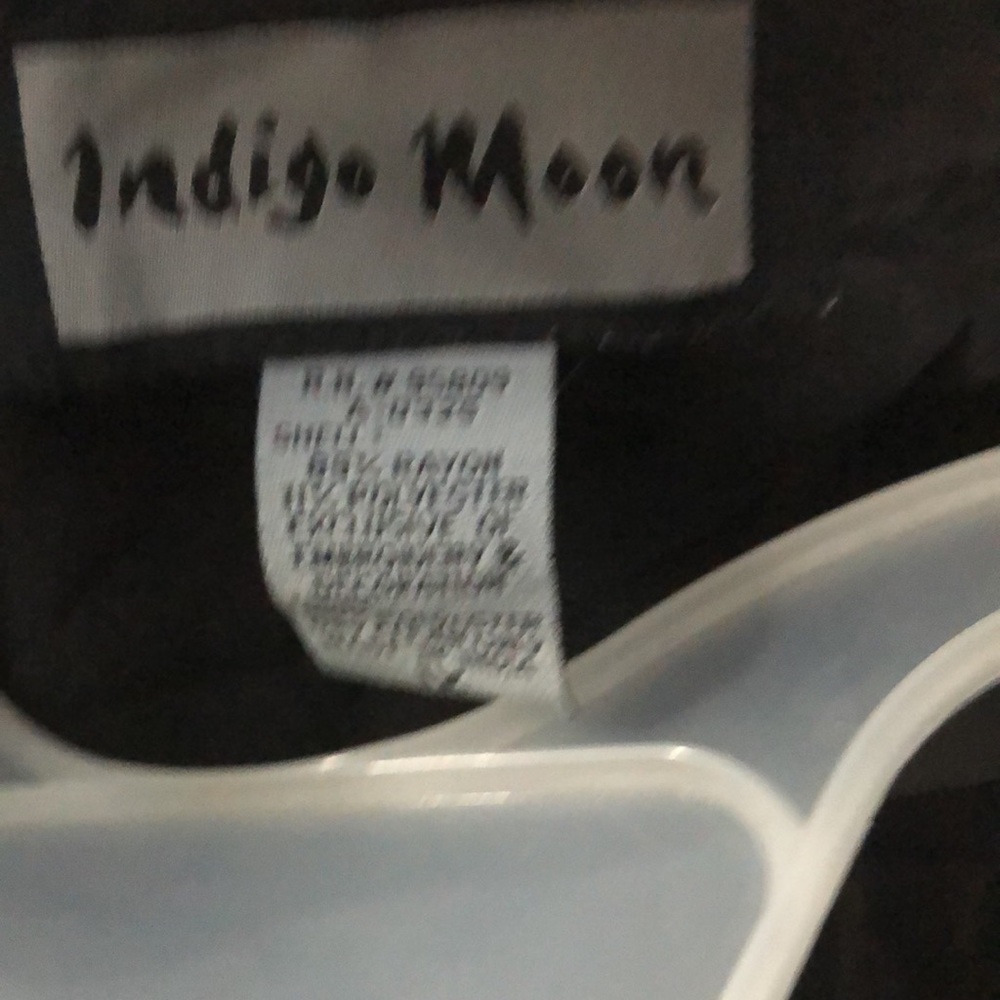 Vintage Indigo Moon Patchwork Jacket, Size 1x Mul… - image 6